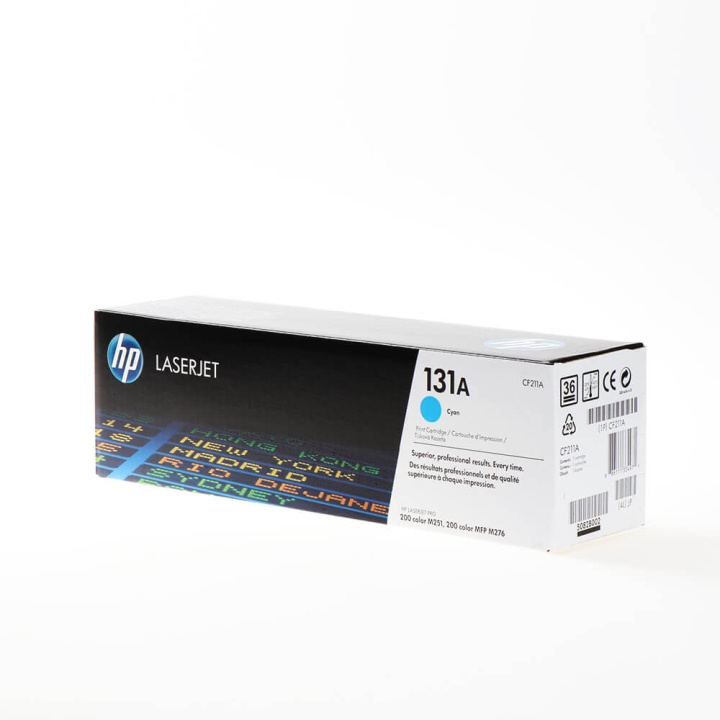 HP Toner CF211A 131A Cyan ryhmässä TIETOKOONET & TARVIKKEET / Tulostimet & Tarvikkeet / Musteet ja väriaineet / Toner / HP @ TP E-commerce Nordic AB (C27167)