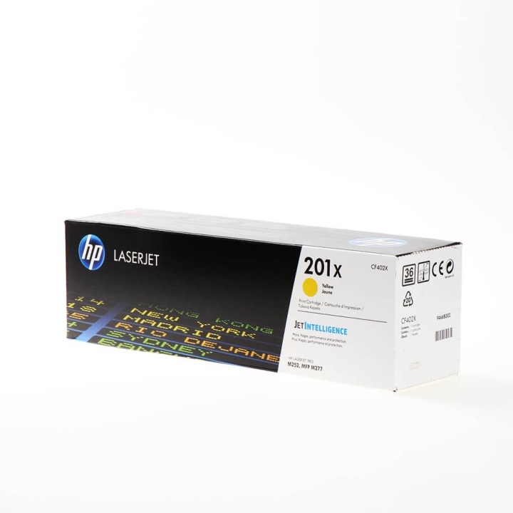 HP Toner CF402X 201X Keltainen ryhmässä TIETOKOONET & TARVIKKEET / Tulostimet & Tarvikkeet / Musteet ja väriaineet / Toner / HP @ TP E-commerce Nordic AB (C27249)