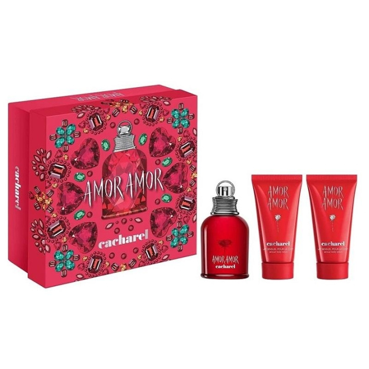 Cacharel Giftset Cacharel Amor Amor 50ml EDT Spray 2x 50ml Body Lotion ryhmässä KAUNEUS JA TERVEYS / Lahjapakkaukset / Naisten lahjapakkaukset @ TP E-commerce Nordic AB (C29229)