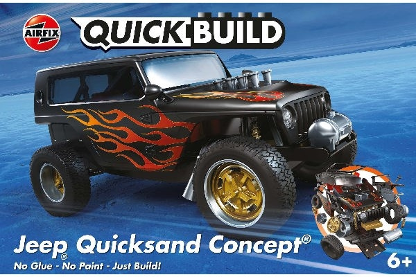 AIRFIX Quickbuild Jeep \'Quicksand\' Concept ryhmässä URHEILU, VAPAA-AIKA JA HARRASTUS / Harrastus / Muovimallit / Autot @ TP E-commerce Nordic AB (C29541)