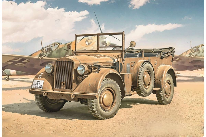 ITALERI 1:35 Kfz. Horch 901 typ 40 Frühe Ausf. ryhmässä URHEILU, VAPAA-AIKA JA HARRASTUS / Harrastus / Muovimallit / Sotilasajoneuvot (maa) @ TP E-commerce Nordic AB (C29832)