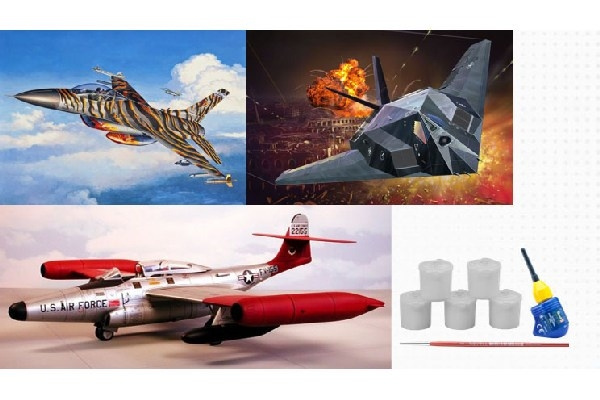 Revell Gift Set US Air Force 75th Anniversary ryhmässä URHEILU, VAPAA-AIKA JA HARRASTUS / Harrastus / Muovimallit / Lentokoneet/Helikopterit @ TP E-commerce Nordic AB (C29946)