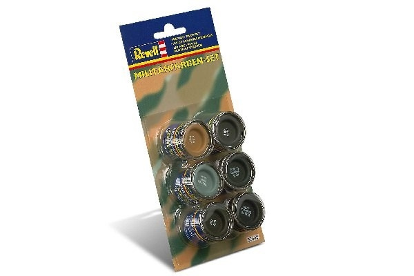 Revell Enamel Military colour set 6x14ml ryhmässä URHEILU, VAPAA-AIKA JA HARRASTUS / Harrastus / Harrastemaalit / Revell / Värisetti @ TP E-commerce Nordic AB (C30046)