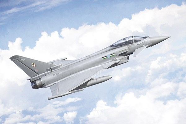 ITALERI 1:72 Eurofighter Typhoon EF-2000 ryhmässä URHEILU, VAPAA-AIKA JA HARRASTUS / Harrastus / Muovimallit / Lentokoneet/Helikopterit @ TP E-commerce Nordic AB (C30536)