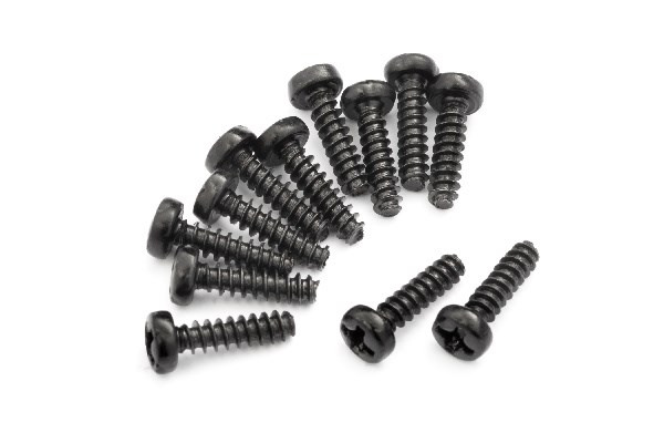 BLACKZON Pan head Self Tapping Screws PBHO2.6*10mm ryhmässä LELUT, TUOTTEET LAPSILLE JA VAUVOILLE / Radio-ohjattava / Varaosat ja lisävarusteet / Blackzon @ TP E-commerce Nordic AB (C30745)