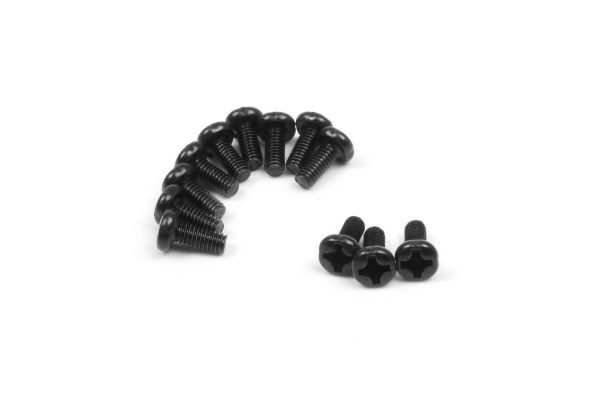 BLACKZON Pan Head Screws 2.5x6mm (12pcs) ryhmässä LELUT, TUOTTEET LAPSILLE JA VAUVOILLE / Radio-ohjattava / Varaosat ja lisävarusteet / Blackzon @ TP E-commerce Nordic AB (C30812)