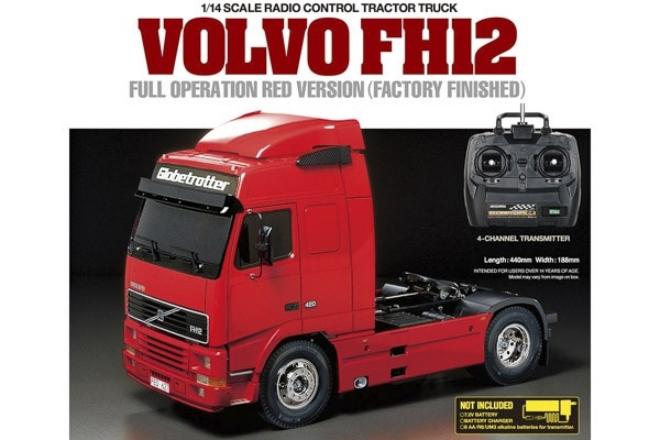 TAMIYA 1:14 R/C Full Option - Volvo FH12 Red ryhmässä LELUT, TUOTTEET LAPSILLE JA VAUVOILLE / Radio-ohjattava / Radio-ohjattavat autot @ TP E-commerce Nordic AB (C31544)