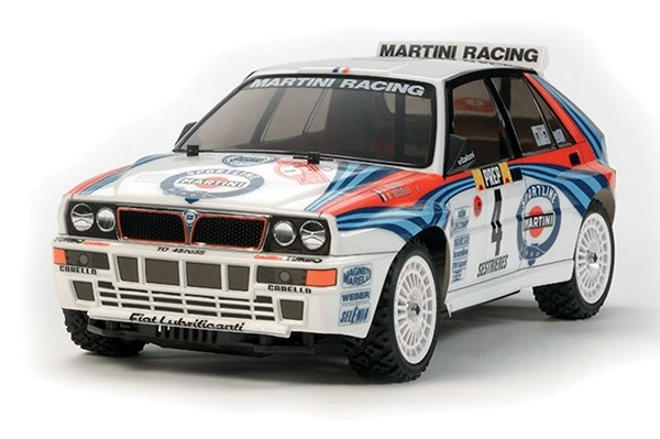 TAMIYA 1/10 R/C Lancia Delta (XV-01) ryhmässä LELUT, TUOTTEET LAPSILLE JA VAUVOILLE / Radio-ohjattava / Radio-ohjattavat autot @ TP E-commerce Nordic AB (C31547)