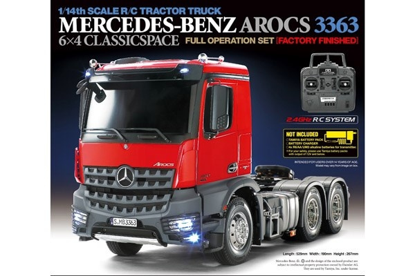 TAMIYA 1:14 R/C Full Option - Mercedes-Benz Arocs 3363 6x ryhmässä LELUT, TUOTTEET LAPSILLE JA VAUVOILLE / Radio-ohjattava / Radio-ohjattavat autot @ TP E-commerce Nordic AB (C31554)