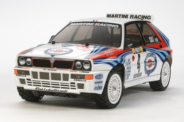 TAMIYA 1/10 R/C Lancia Delta (TT-02) / NO ESC ryhmässä LELUT, TUOTTEET LAPSILLE JA VAUVOILLE / Radio-ohjattava / Radio-ohjattavat autot @ TP E-commerce Nordic AB (C31633)