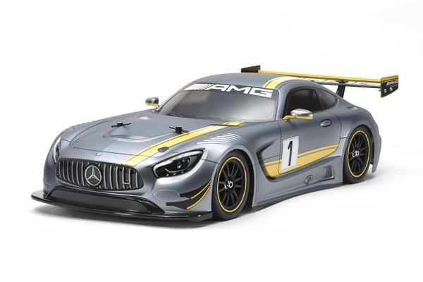 TAMIYA 1/10 R/C Mercedes-AMG GT3 (TT-02) / NO ESC ryhmässä LELUT, TUOTTEET LAPSILLE JA VAUVOILLE / Radio-ohjattava / Radio-ohjattavat autot @ TP E-commerce Nordic AB (C31644)