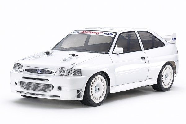 TAMIYA 1/10 R/C 1998 Ford Escort Custom (TT-02) / NO ESC ryhmässä LELUT, TUOTTEET LAPSILLE JA VAUVOILLE / Radio-ohjattava / Radio-ohjattavat autot @ TP E-commerce Nordic AB (C31665)