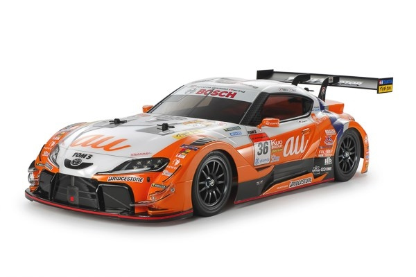 TAMIYA 1/10 R/C au TOM\'S GR Supra (TT-02) ryhmässä LELUT, TUOTTEET LAPSILLE JA VAUVOILLE / Radio-ohjattava / Radio-ohjattavat autot @ TP E-commerce Nordic AB (C31698)