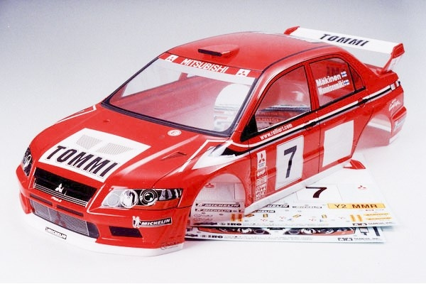 TAMIYA 1/10 R/C Mitsubishi Lancer Evo VII WRC Body Parts ryhmässä LELUT, TUOTTEET LAPSILLE JA VAUVOILLE / Radio-ohjattava / Varaosat ja lisävarusteet / TAMIYA @ TP E-commerce Nordic AB (C31726)