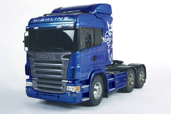 TAMIYA 1/14 Scania R620 (Pre-Painted Blue) ryhmässä LELUT, TUOTTEET LAPSILLE JA VAUVOILLE / Radio-ohjattava / Radio-ohjattavat autot @ TP E-commerce Nordic AB (C31786)