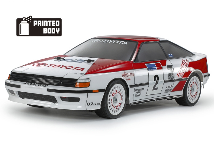 TAMIYA 1/10 R/C Toyota Celica GT-Four (ST165) (PB) TT-02 ryhmässä LELUT, TUOTTEET LAPSILLE JA VAUVOILLE / Radio-ohjattava / Radio-ohjattavat autot @ TP E-commerce Nordic AB (C31814)