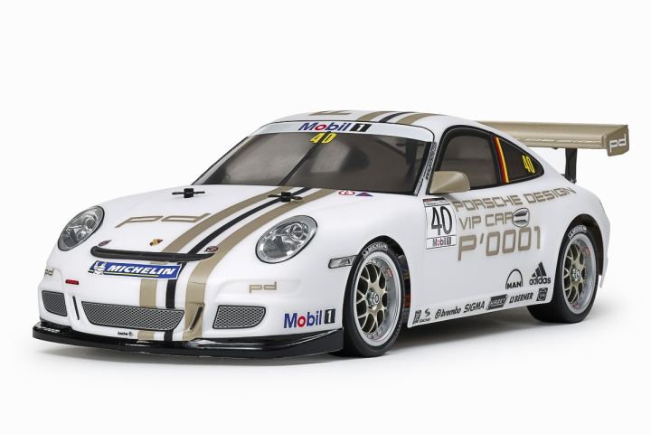 TAMIYA 1/10 R/C Porsche 911 GT3 CUP VIP 2008 (TT-01 E) ryhmässä LELUT, TUOTTEET LAPSILLE JA VAUVOILLE / Radio-ohjattava / Radio-ohjattavat autot @ TP E-commerce Nordic AB (C31821)