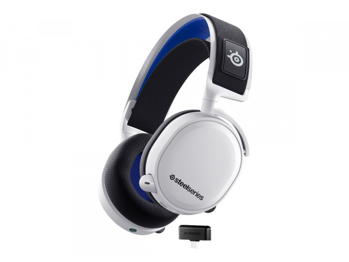 SteelSeries Arctis 7P Trådløs Headset Hvid ryhmässä TIETOKOONET & TARVIKKEET / GAMING / Kuulokkeet @ TP E-commerce Nordic AB (C32507)