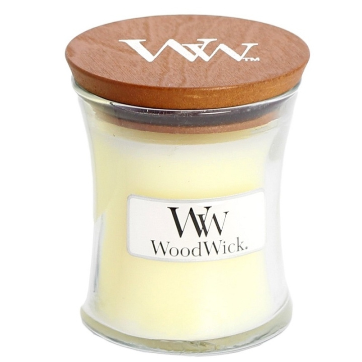 WoodWick Mini - Linen ryhmässä KAUNEUS JA TERVEYS / Tuoksut & Parfyymit / Muut tuoksut / Tuoksukynttilät @ TP E-commerce Nordic AB (C32523)