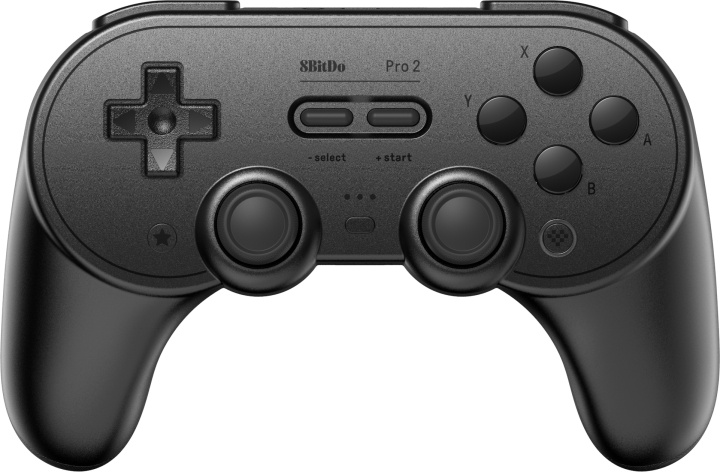 8BitDo Pro 2 Black Edition -peliohjain, Switch / PC ryhmässä KODINELEKTRONIIKKA / Pelikonsolit & Tarvikkeet / Nintendo Switch / Tarvikkeet @ TP E-commerce Nordic AB (C33312)