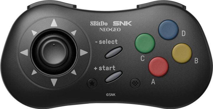 8BitDo NEOGEO Wireless Pad -langaton peliohjain, musta, Windows / Android / NEOGEO mini ryhmässä TIETOKOONET & TARVIKKEET / GAMING / Tarvikkeet pelaamiseen @ TP E-commerce Nordic AB (C33519)