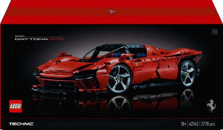 LEGO Technic 42143 - Ferrari Daytona SP3 ryhmässä LELUT, TUOTTEET LAPSILLE JA VAUVOILLE / Leikkikalut, Askartelu &Pelit / Rakennuslelut / Lego @ TP E-commerce Nordic AB (C33583)