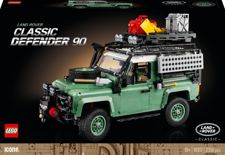 LEGO Icons 10317 - Land Rover Classic Defender 90 ryhmässä LELUT, TUOTTEET LAPSILLE JA VAUVOILLE / Leikkikalut, Askartelu &Pelit / Rakennuslelut / Lego @ TP E-commerce Nordic AB (C33601)