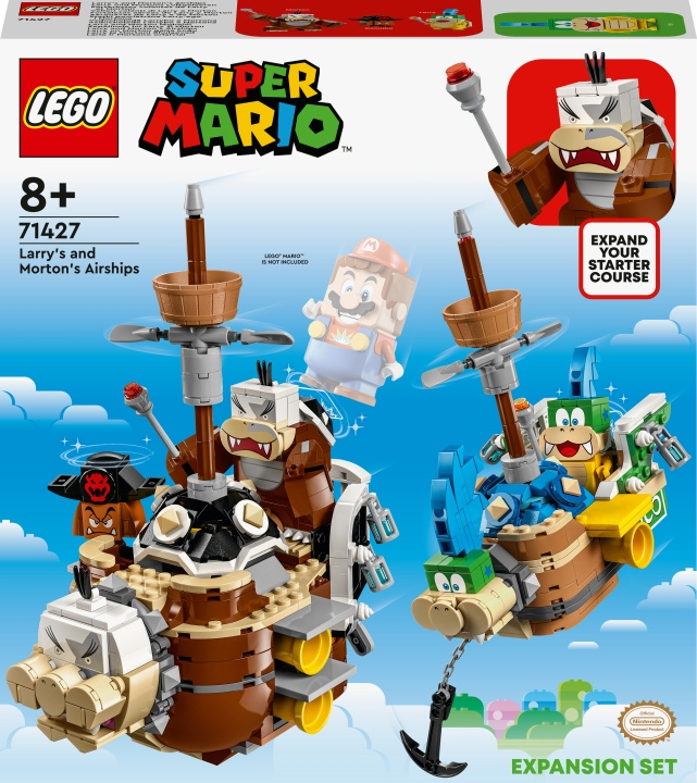 LEGO Super Mario 71427 - Larryn ja Mortonin ilma-alukset ‑laajennussarja ryhmässä LELUT, TUOTTEET LAPSILLE JA VAUVOILLE / Leikkikalut, Askartelu &Pelit / Rakennuslelut / Lego @ TP E-commerce Nordic AB (C33614)