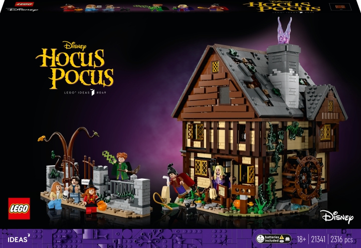 LEGO Ideas 21341 - Disneyn Hocus Pocus: Sandersonin sisarusten mökki ryhmässä LELUT, TUOTTEET LAPSILLE JA VAUVOILLE / Leikkikalut, Askartelu &Pelit / Rakennuslelut / Lego @ TP E-commerce Nordic AB (C33619)