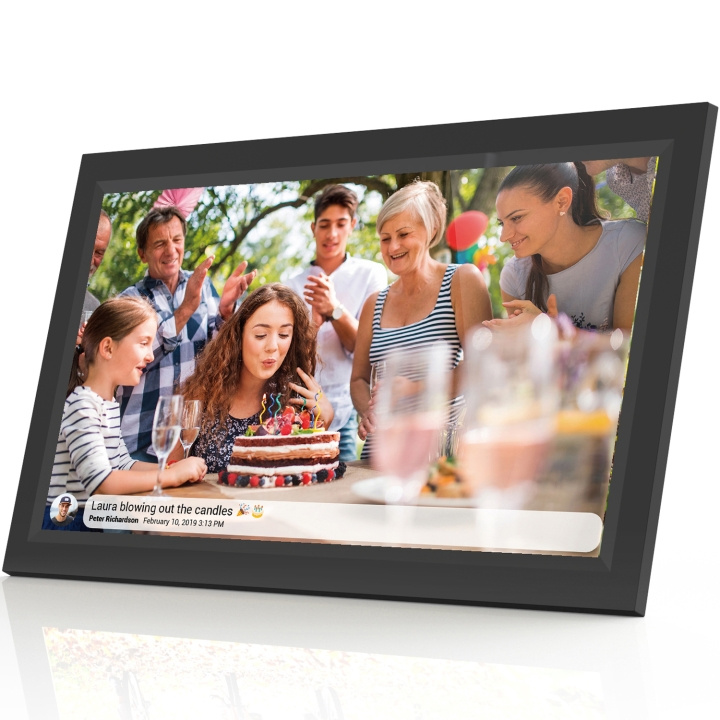 DENVER 15.6” FULL HD digital Wi-Fi photoframe with FRAMEO photo software Black ryhmässä KODINELEKTRONIIKKA / Ääni & Kuva / Digitaaliset valokuvakehykset @ TP E-commerce Nordic AB (C33843)