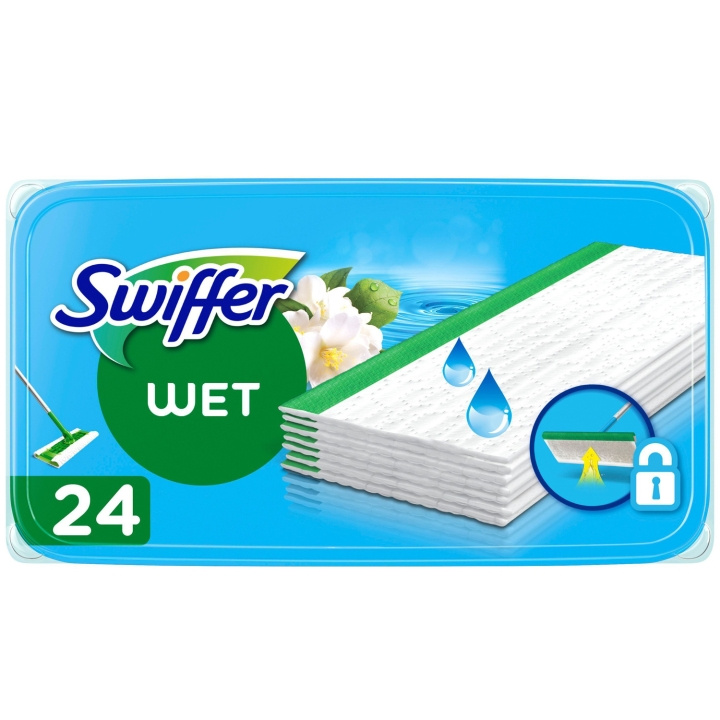 Swiffer Sweeper Fuktiga Golvtrasor 24st ryhmässä KOTI, TALOUS JA PUUTARHA / Siivoustuotteet / Siivoustarvikkeet @ TP E-commerce Nordic AB (C33876)