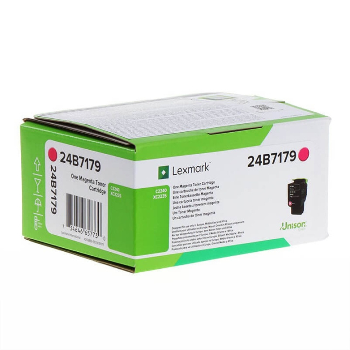 Lexmark Toner 24B7179 Magenta, Return ryhmässä TIETOKOONET & TARVIKKEET / Tulostimet & Tarvikkeet / Musteet ja väriaineet / Toner / Lexmark @ TP E-commerce Nordic AB (C36649)