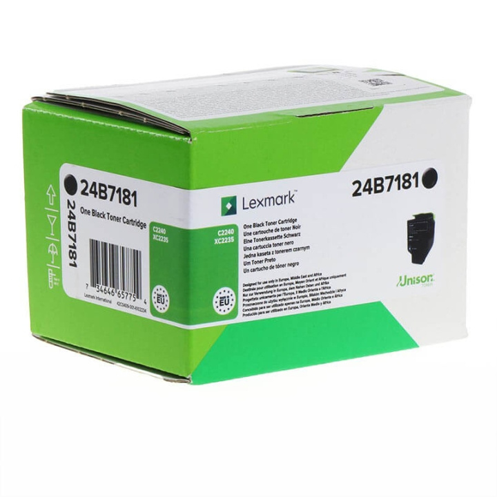 Lexmark Toner 24B7181 Musta, Return ryhmässä TIETOKOONET & TARVIKKEET / Tulostimet & Tarvikkeet / Musteet ja väriaineet / Toner / Lexmark @ TP E-commerce Nordic AB (C36651)