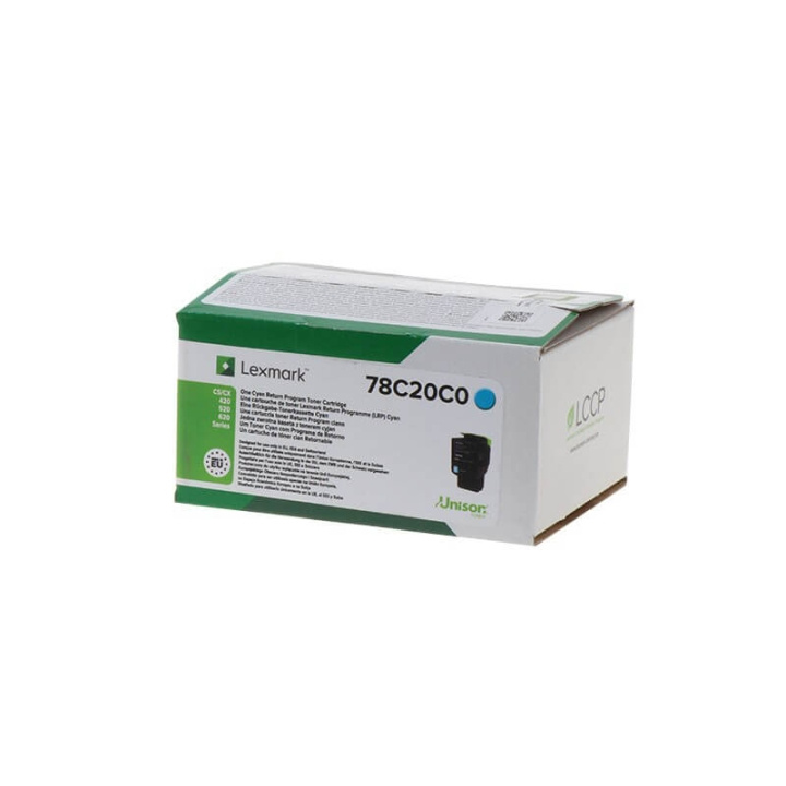 Lexmark Toner 78C20C0 Cyan, Return ryhmässä TIETOKOONET & TARVIKKEET / Tulostimet & Tarvikkeet / Musteet ja väriaineet / Toner / Lexmark @ TP E-commerce Nordic AB (C36721)