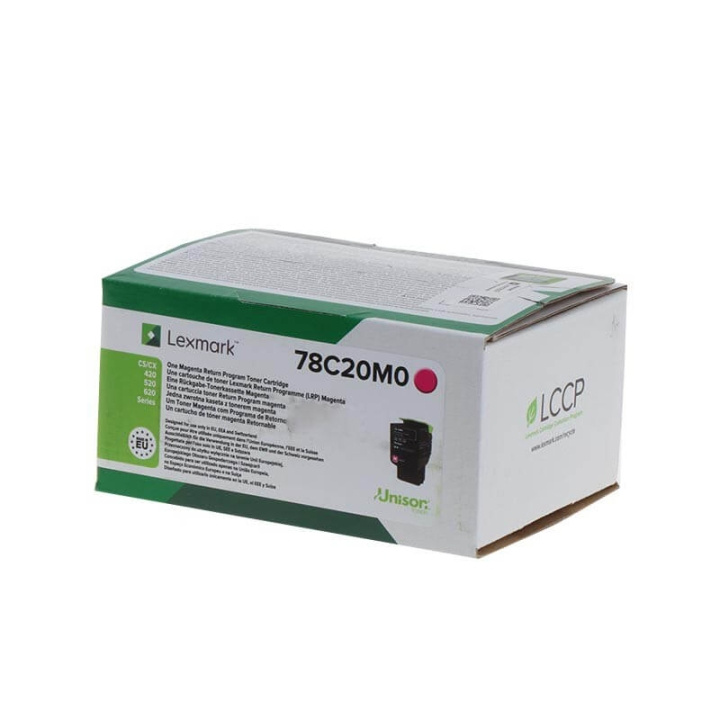 Lexmark Toner 78C20M0 Magenta, Return ryhmässä TIETOKOONET & TARVIKKEET / Tulostimet & Tarvikkeet / Musteet ja väriaineet / Toner / Lexmark @ TP E-commerce Nordic AB (C36723)