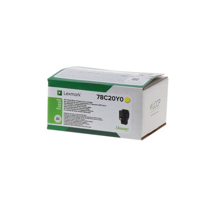 Lexmark Toner 78C20Y0 Keltainen, Return ryhmässä TIETOKOONET & TARVIKKEET / Tulostimet & Tarvikkeet / Musteet ja väriaineet / Toner / Lexmark @ TP E-commerce Nordic AB (C36724)