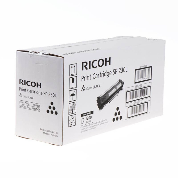 Ricoh Toner 408295 SP 230L Musta ryhmässä TIETOKOONET & TARVIKKEET / Tulostimet & Tarvikkeet / Musteet ja väriaineet / Toner / Ricoh @ TP E-commerce Nordic AB (C36988)