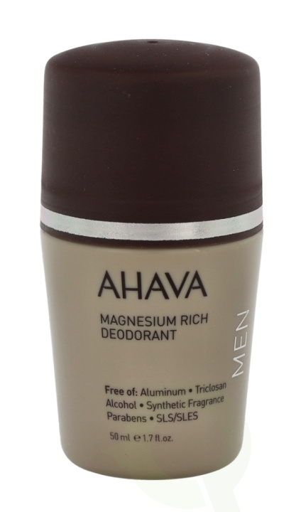 Ahava Men Roll-On Magnesium Rich Deodorant 50 ml ryhmässä KAUNEUS JA TERVEYS / Tuoksut & Parfyymit / Deodorantit / Miesten deodorantit @ TP E-commerce Nordic AB (C37795)