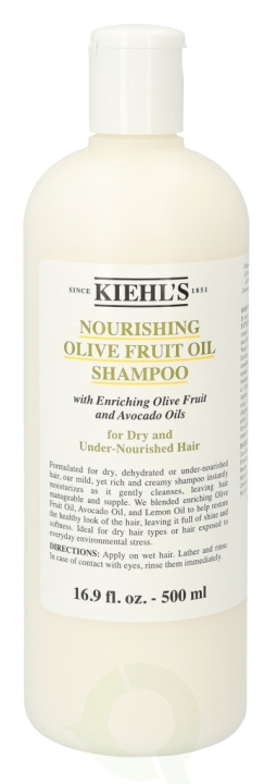 Kiehls Kiehl\'s Olive Fruit Oil Nourishing Shampoo 500 ml ryhmässä KAUNEUS JA TERVEYS / Hiukset &Stailaus / Hiustenhoito / Shampoo @ TP E-commerce Nordic AB (C37854)