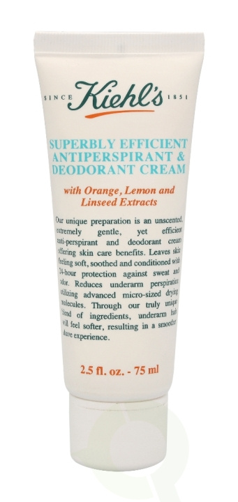 Kiehls Kiehl\'s Superbly Efficient Antiperspirant & Deodorant Cream 75 ml ryhmässä KAUNEUS JA TERVEYS / Tuoksut & Parfyymit / Deodorantit / Naisten deodorantit @ TP E-commerce Nordic AB (C37856)