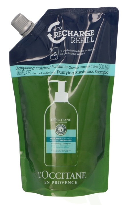 L\'Occitane Purifying Freshness Shampoo 500 ml ryhmässä KAUNEUS JA TERVEYS / Hiukset &Stailaus / Hiustenhoito / Shampoo @ TP E-commerce Nordic AB (C37889)