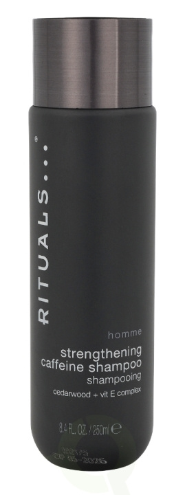 Rituals Homme Strengthening Caffeine Shampoo 250 ml ryhmässä KAUNEUS JA TERVEYS / Hiukset &Stailaus / Hiustenhoito / Shampoo @ TP E-commerce Nordic AB (C38006)
