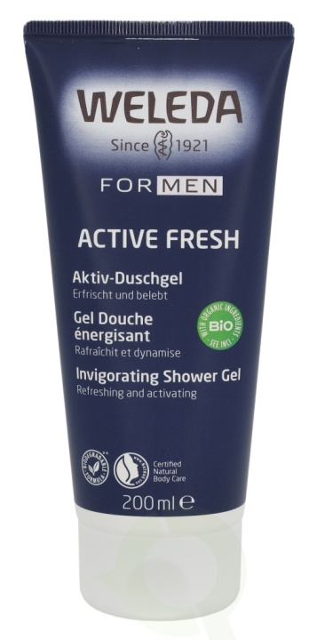 Weleda Men Active Fresh Invigorating Shower Gel 200 ml ryhmässä KAUNEUS JA TERVEYS / Ihonhoito / Kehon hoito / Kylpy- ja suihkugeelit @ TP E-commerce Nordic AB (C38063)