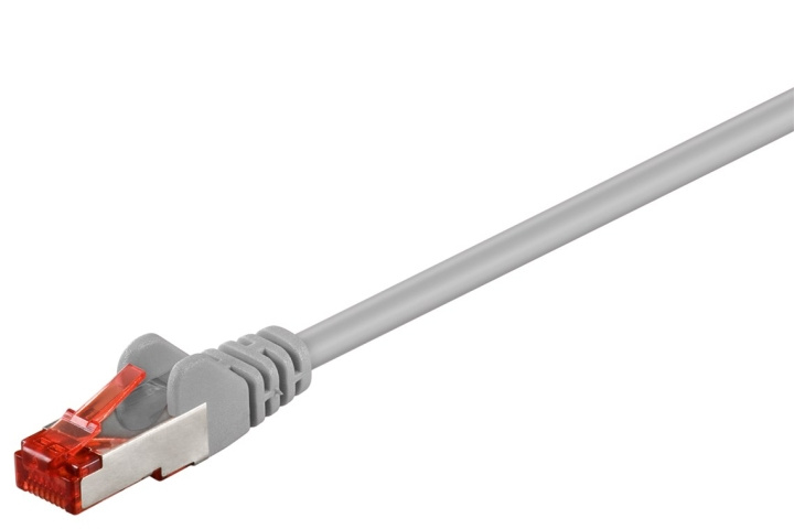 Goobay Patchkabel CAT 6, S/FTP (PiMF), grå, 10 m kopparledare (CU), halogenfri kabelhölje (LSZH) ryhmässä TIETOKOONET & TARVIKKEET / Kaapelit & Sovittimet / Verkko / Cat6 @ TP E-commerce Nordic AB (C39004)