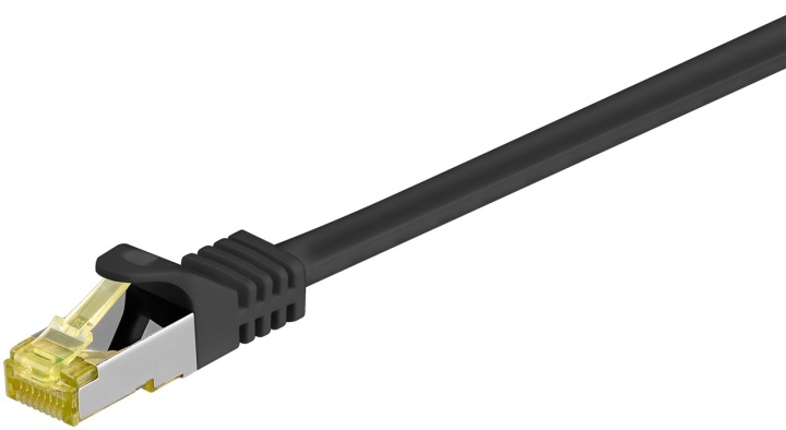 Goobay RJ45 patchkabel S/FTP (PiMF), 500 MHz, med CAT 7 råkabel, svart, 3 m LSZH halogenfri kabelhölje, koppar, RJ45-kontakt (CAT 6A) ryhmässä TIETOKOONET & TARVIKKEET / Kaapelit & Sovittimet / Verkko / Cat7 @ TP E-commerce Nordic AB (C39494)