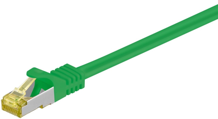 Goobay RJ45 patchkabel S/FTP (PiMF), 500 MHz, med CAT 7 råkabel, grön, 7,5 m LSZH halogenfri kabelhölje, koppar, RJ45-kontakt (CAT 6A) ryhmässä TIETOKOONET & TARVIKKEET / Kaapelit & Sovittimet / Verkko / Cat7 @ TP E-commerce Nordic AB (C39508)