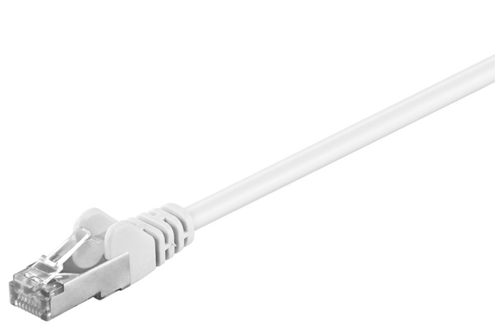 Goobay Patchkabel CAT 5e, SF/UTP, vit, 30 m kopparklädd aluminiumtråd (CCA) ryhmässä TIETOKOONET & TARVIKKEET / Kaapelit & Sovittimet / Verkko / Cat5e @ TP E-commerce Nordic AB (C39631)