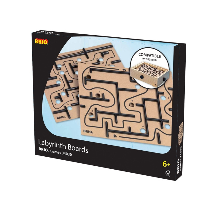 BRIO Games 34030 - Labyrintin harjoituslaudat ryhmässä LELUT, TUOTTEET LAPSILLE JA VAUVOILLE / Peli / Lautapelit @ TP E-commerce Nordic AB (C40484)