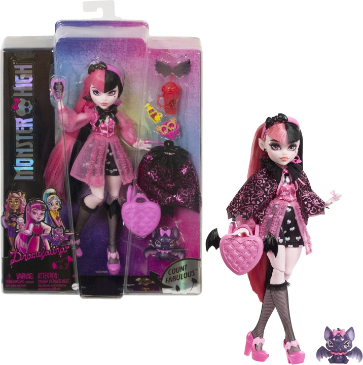 Monster High Core Draculaura -muotinukke ryhmässä LELUT, TUOTTEET LAPSILLE JA VAUVOILLE / Leikkikalut, Askartelu &Pelit / Nuket & Tarvikkeet @ TP E-commerce Nordic AB (C40932)