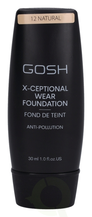 Gosh X-Ceptional Wear Foundation Long Lasting Makeup 30 ml #12 Natural ryhmässä KAUNEUS JA TERVEYS / Meikit / Meikit Kasvot / Meikkivoide @ TP E-commerce Nordic AB (C41479)